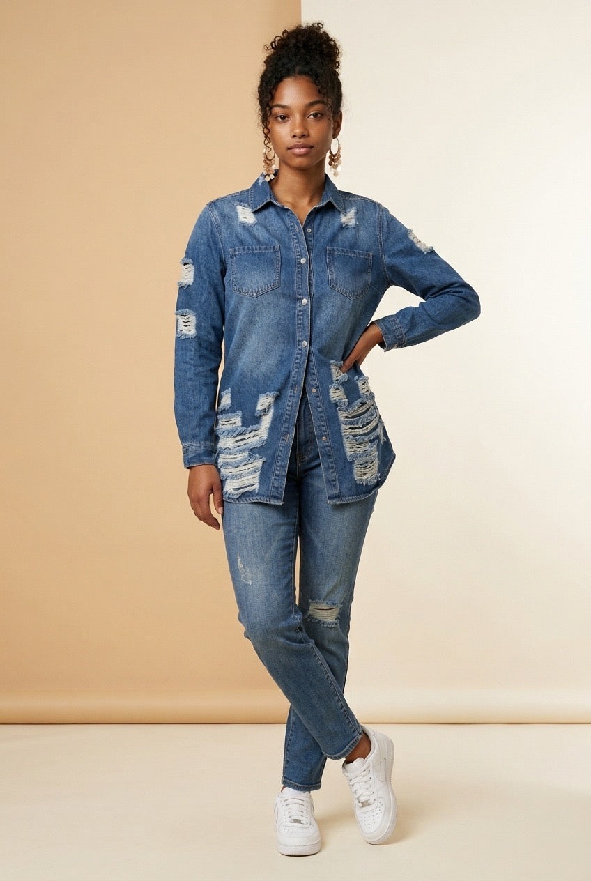 Women's Everyday Denim Shacket