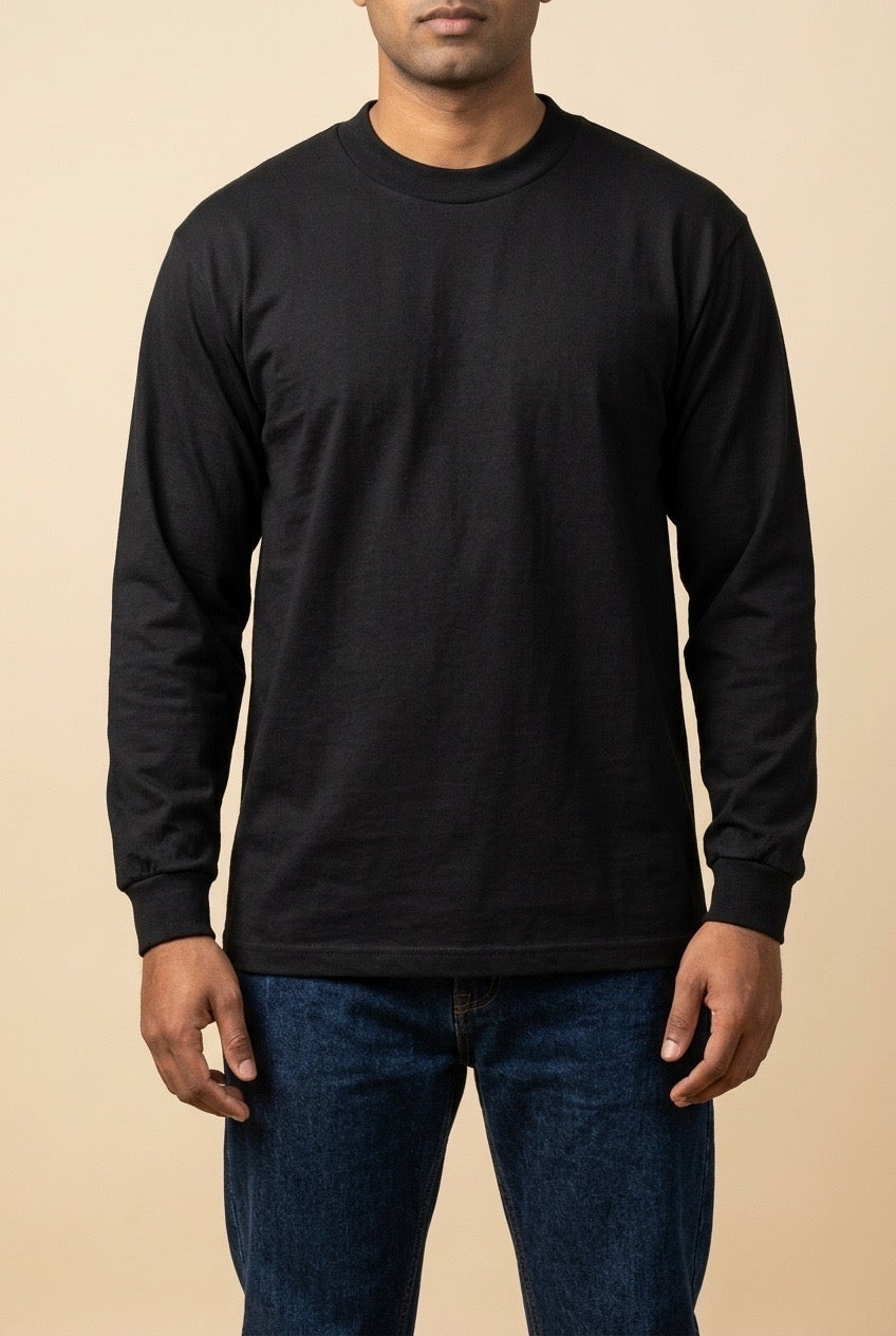Pro Club Men's Heavyweight Long Sleeve Cotton T-Shirt