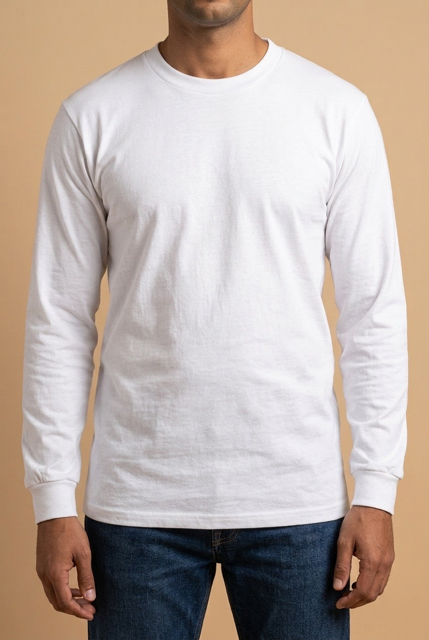 Pro Club Men's Heavyweight Long Sleeve Cotton T-Shirt